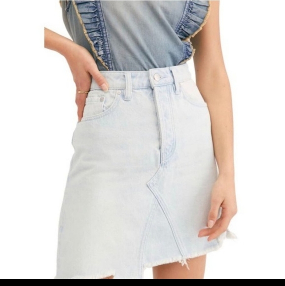 Free People Dresses & Skirts - FREE PEOPLE Women’s Sz 25 Going Rogue Denim Skirt